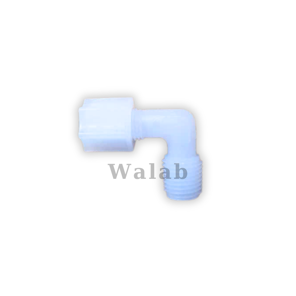 Plastic Elbow Compression Fitting 6mm (Khớp nối nhựa co 90°, PVDF, đường kính ngoài 6mm)